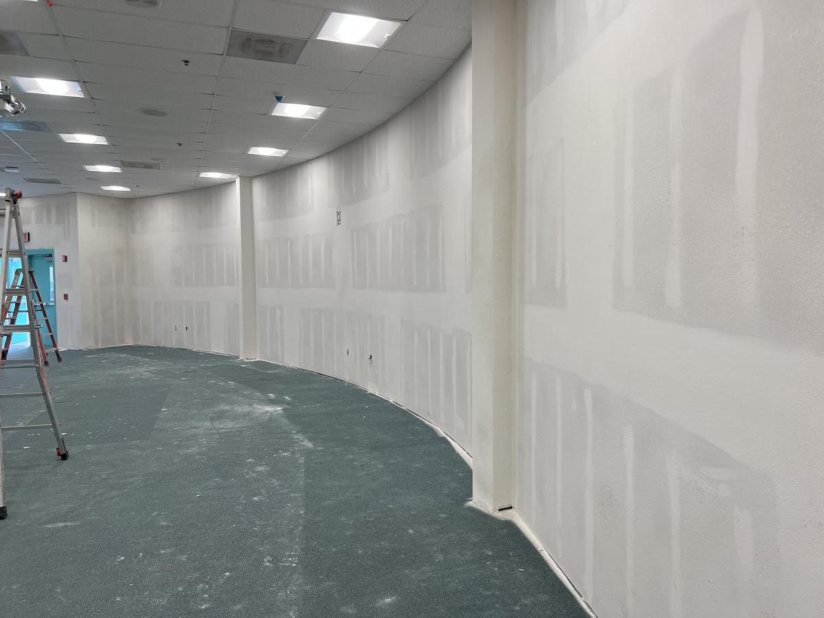 Commercial Curved Wall