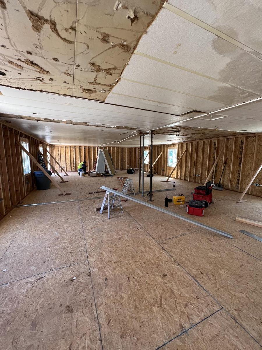 Large Space Demo Framing